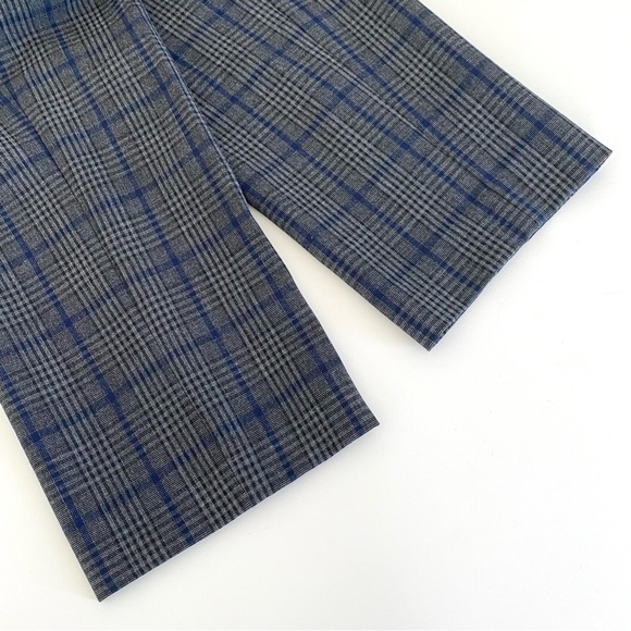 Aritzia Wilfred Darontal Pant in Navy Gray Plaid - Picture 7 of 8